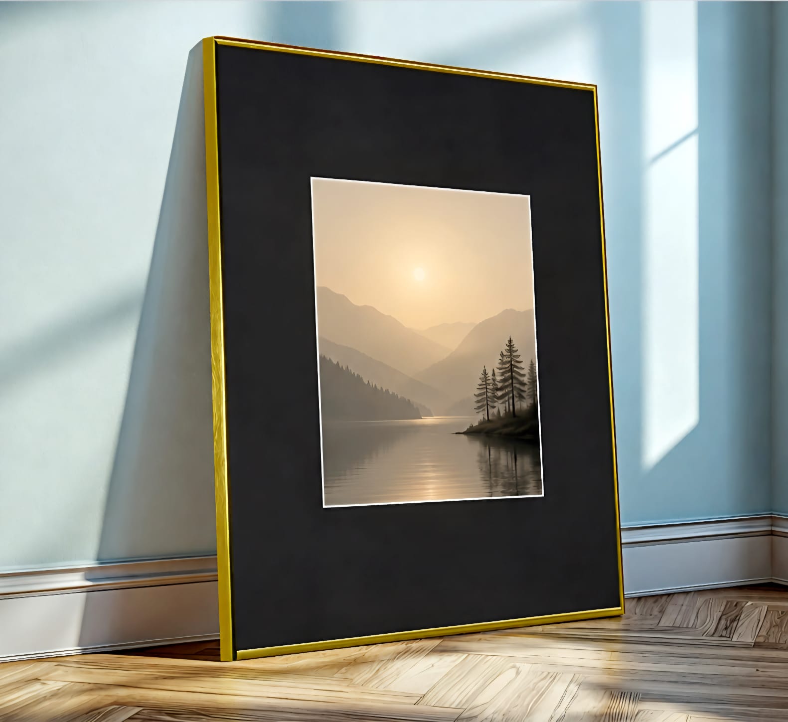 Hakone Gloss Gold Metal Frame — 8x10